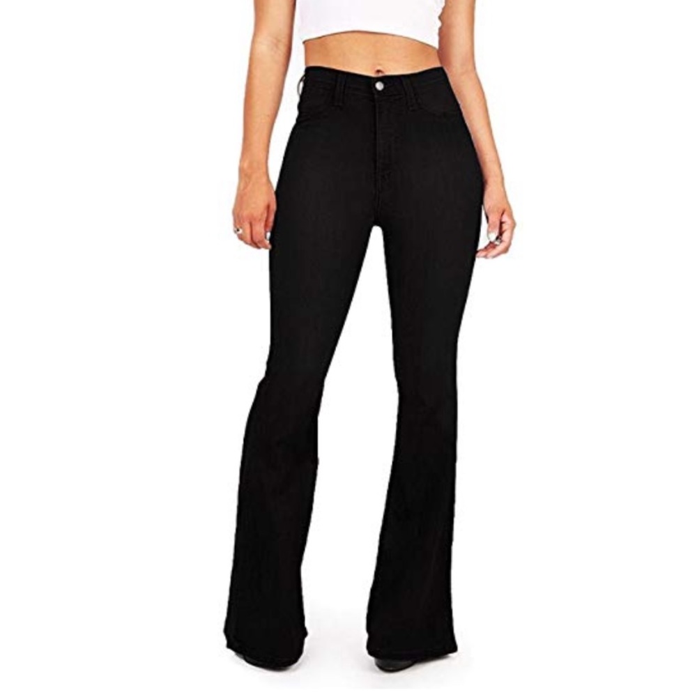 High waisted bell bottoms